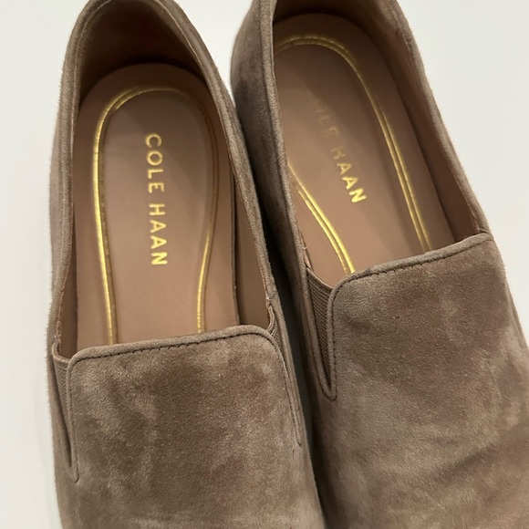 Cole Haan Women’s Taupe Suede Slip-Ons - Picture 2 of 4
